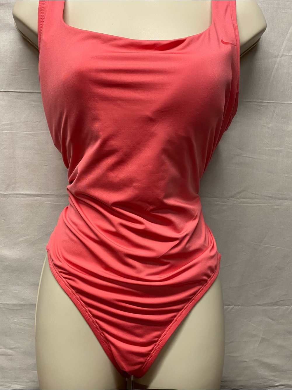 Nike Women’s Coral Pink Scoop One-Piece Swimsuit